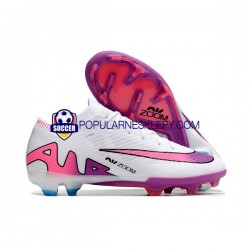 Różowy Biały Nike Air Zoom Mercurial Vapor XV Elite AG Purplecolor Buty piłkarskie