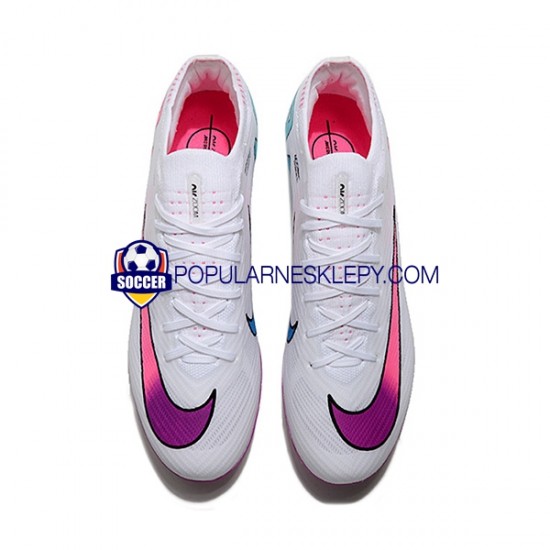 Różowy Biały Nike Air Zoom Mercurial Vapor XV Elite AG Purplecolor Buty piłkarskie
