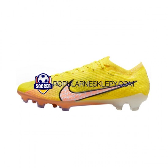 Różowy Żółty Nike Air Zoom Mercurial Vapor XV Elite FG Lucent Buty piłkarskie