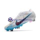 Niebieski Biały Nike Air Zoom Mercurial Vapor XV Elite SG Buty piłkarskie
