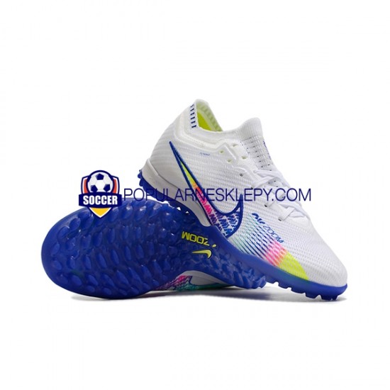 Niebieski Biały Nike Air Zoom Mercurial Vapor XV Elite TF Buty piłkarskie