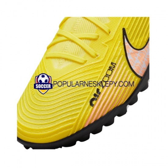 Różowy Żółty Nike Air Zoom Mercurial Vapor XV Pro TF Lucent Buty piłkarskie