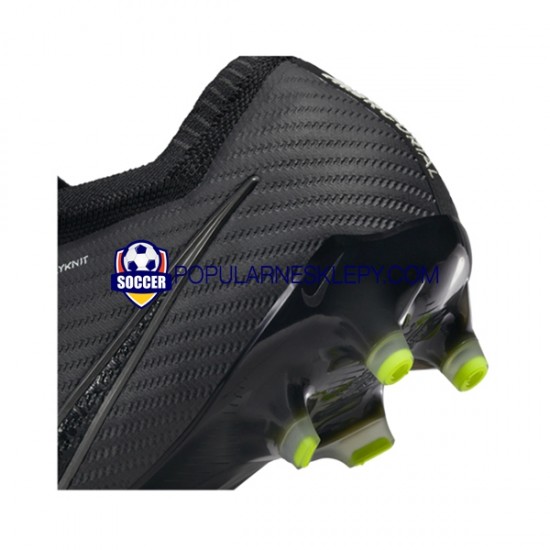 Szary Czarny Nike Air Zoom Mercurial Vapor XV Shadow Elite AG Pro Buty piłkarskie