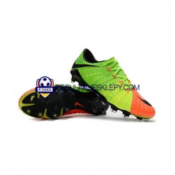 Pomarańczowy Zielony Nike HyperVenom Phantom III Elite FG Buty piłkarskie