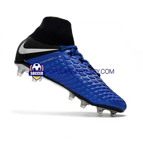 Niebieski Nike Hypervenom Phantom 3 Elite DF FG Buty piłkarskie
