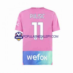 Koszulka Krótka Męska AC Milan Trzeci strój Christian Pulisic 11 2023-2024