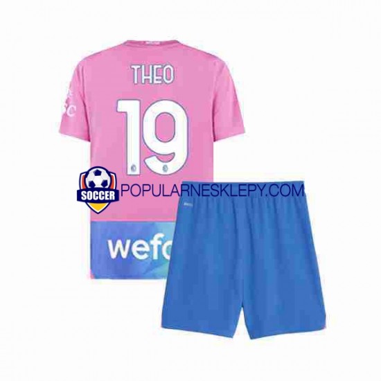 Koszulka Krótka dla Dzieci AC Milan Trzeci strój THEO 19 2023-2024