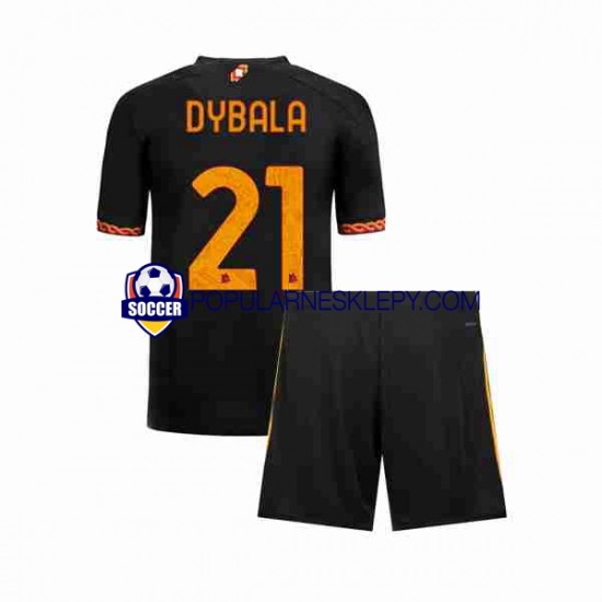 Koszulka Krótka dla Dzieci AS Roma Trzeci strój Paulo Dybala 21 2023-2024