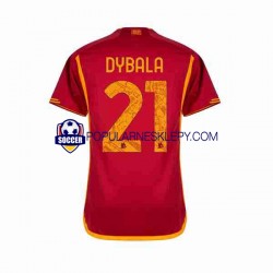 Koszulka Krótka Męska AS Roma Pierwszy strój Paulo Dybala 21 2023-2024