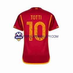 Koszulka Krótka Męska AS Roma Pierwszy strój Totti 10 2023-2024
