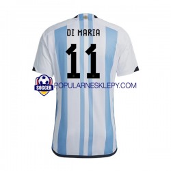 Koszulka Krótka Męska Reprezentacji Argentyny Pierwszy strój Di Maria 11 World Cup 2022