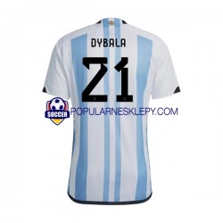 Koszulka Krótka Męska Reprezentacji Argentyny Pierwszy strój Dybala 21 World Cup 2022