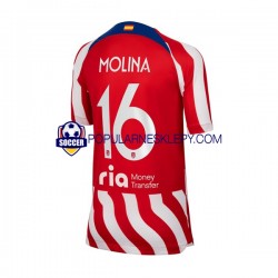 Koszulka Krótka Męska Atlético Madryt Pierwszy strój Nahuel Molina 16 2022-2023