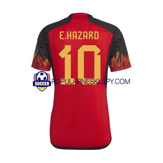 Koszulka Krótka Męska Reprezentacji Belgii Pierwszy strój Hazard 10 World Cup 2022 Koszulka Krótka Męska Reprezentacji Belgii Pierwszy strój Hazard 10 World Cup 2022