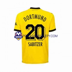 Koszulka Krótka Męska Borussia Dortmund Pierwszy strój Marcel Sabitzer 20 2023-2024