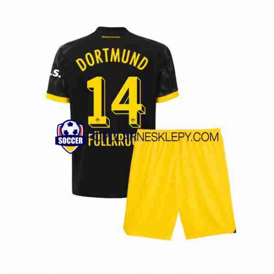 Koszulka Krótka dla Dzieci Borussia Dortmund Drugi strój Niclas Fullkrug 14 2023-2024 Koszulka Krótka dla Dzieci Borussia Dortmund Drugi strój Niclas Fullkrug 14 2023-2024