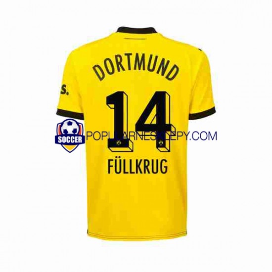 Koszulka Krótka Męska Borussia Dortmund Pierwszy strój Niclas Fullkrug 14 2023-2024 Koszulka Krótka Męska Borussia Dortmund Pierwszy strój Niclas Fullkrug 14 2023-2024