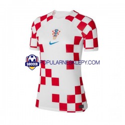 Koszulka Krótka Damska Reprezentacji Chorwacji Pierwszy strój World Cup 2022
