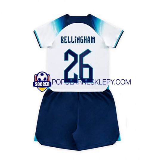Koszulka Krótka dla Dzieci Reprezentacji Anglii Pierwszy strój Bellingham 26 World Cup 2022