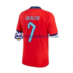 Koszulka Krótka Męska Reprezentacji Anglii Drugi strój Grealish 7 World Cup 2022