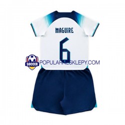Koszulka Krótka dla Dzieci Reprezentacji Anglii Pierwszy strój Maguire 6 World Cup 2022