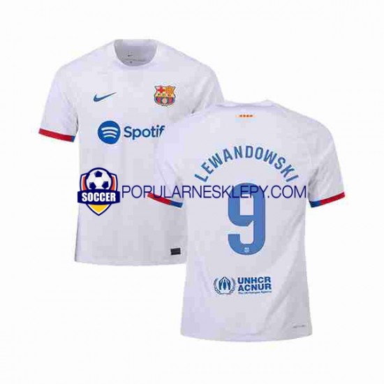 Koszulka Krótka Męska FC Barcelona Drugi strój LEWANDOWSKI 9 2023-2024