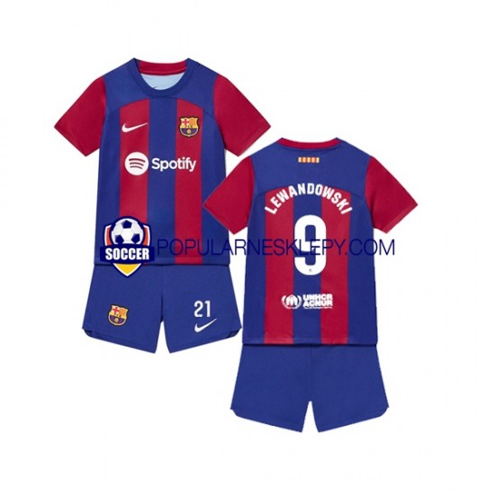 Koszulka Krótka dla Dzieci FC Barcelona Pierwszy strój Robert Lewandowski 9 2023-2024 Koszulka Krótka dla Dzieci FC Barcelona Pierwszy strój Robert Lewandowski 9 2023-2024