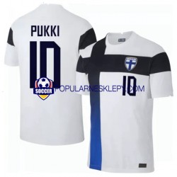 Koszulka Krótka Męska Reprezentacji Finlandii Pierwszy strój Teemu Pukki 10 Euro 2020