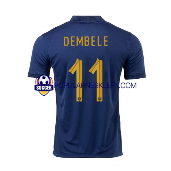 Koszulka Krótka Męska Reprezentacji Francji Pierwszy strój Dembele 11 World Cup 2022 Koszulka Krótka Męska Reprezentacji Francji Pierwszy strój Dembele 11 World Cup 2022