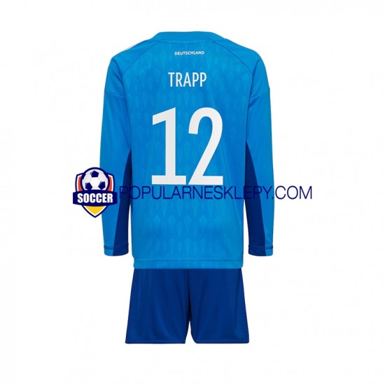 Koszulka Długi dla Dzieci Bramkarz Reprezentacji Niemiec Pierwszy strój TRAPP 12 World Cup 2022
