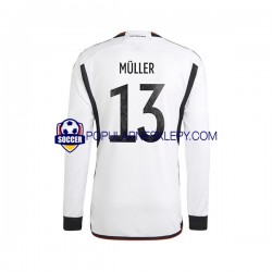 Koszulka Długi Męska Reprezentacji Niemiec Pierwszy strój Thomas Muller 13 World Cup 2022
