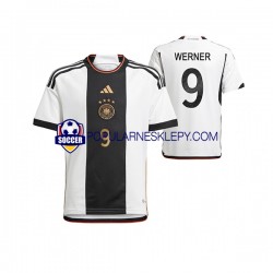 Koszulka Krótka Męska Reprezentacji Niemiec Pierwszy strój Timo Werner 9 World Cup 2022