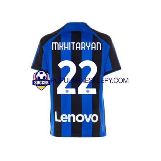 Koszulka Krótka Męska Inter Mediolan Pierwszy strój Henrikh Mkhitaryan 22 2022-2023 Koszulka Krótka Męska Inter Mediolan Pierwszy strój Henrikh Mkhitaryan 22 2022-2023