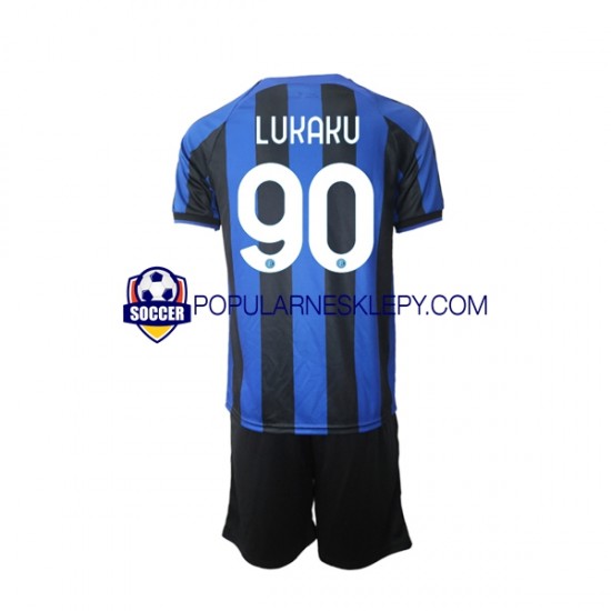 Koszulka Krótka dla Dzieci Inter Mediolan Pierwszy strój Romelu Lukaku 90 2022-2023 Koszulka Krótka dla Dzieci Inter Mediolan Pierwszy strój Romelu Lukaku 90 2022-2023