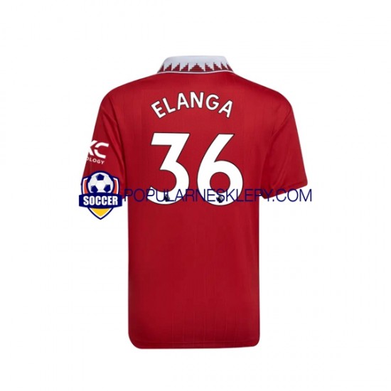 Koszulka Krótka Męska Manchester United Pierwszy strój Elanga 36 2022-2023