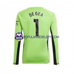 Koszulka Długi Męska Bramkarz Manchester United Pierwszy strój De Gea 1 2023-2024