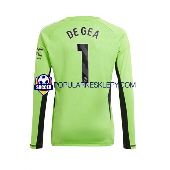 Koszulka Długi Męska Bramkarz Manchester United Pierwszy strój De Gea 1 2023-2024