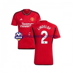 Koszulka Krótka Męska Manchester United Pierwszy strój Lindelof 2 2023-2024