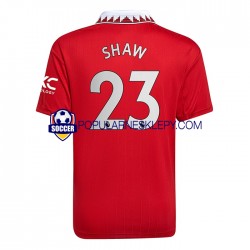 Koszulka Krótka Męska Manchester United Pierwszy strój Luke Shaw 23 2022-2023