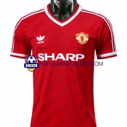 Koszulka Krótka Męska Manchester United Pierwszy strój Retro 1986