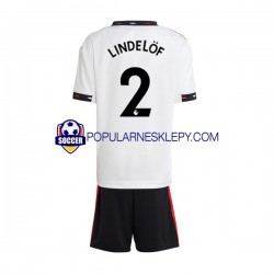 Koszulka Krótka dla Dzieci Manchester United Drugi strój Victor Lindelof 2 2022-2023