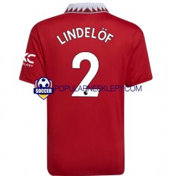 Koszulka Krótka Męska Manchester United Pierwszy strój Victor Lindelof 2 2022-2023