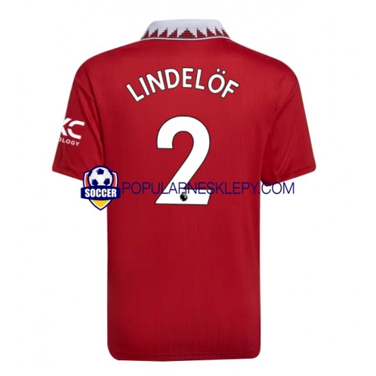 Koszulka Krótka Męska Manchester United Pierwszy strój Victor Lindelof 2 2022-2023 Koszulka Krótka Męska Manchester United Pierwszy strój Victor Lindelof 2 2022-2023