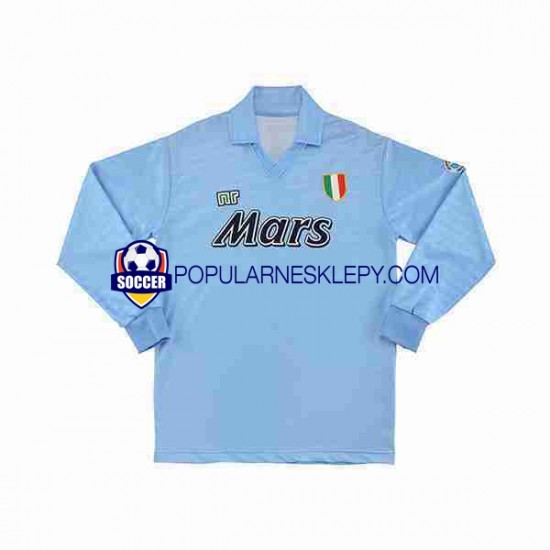 Koszulka Długi Męska Napoli Pierwszy strój Retro 1990 1991