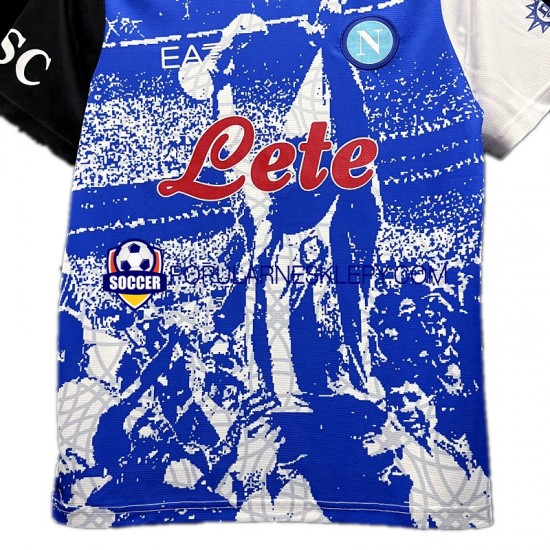 Koszulka Krótka Męska Napoli Pierwszy strój Maradona Champions Special Edition 2023