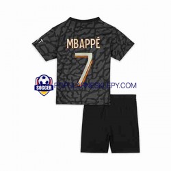 Koszulka Krótka dla Dzieci Paris Saint-Germain Trzeci strój Kylian Mbappe 7 2023-2024
