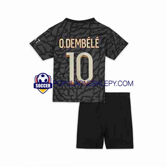 Koszulka Krótka dla Dzieci Paris Saint-Germain Trzeci strój O.Dembele 10 2023-2024 Koszulka Krótka dla Dzieci Paris Saint-Germain Trzeci strój O.Dembele 10 2023-2024