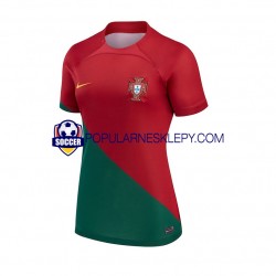 Koszulka Krótka Damska Reprezentacji Portugalii Pierwszy strój World Cup 2022