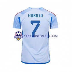 Koszulka Krótka Męska Reprezentacji Hiszpanii Drugi strój MORATA 7 World Cup 2022