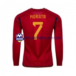 Koszulka Długi Męska Reprezentacji Hiszpanii Pierwszy strój MORATA 7 World Cup 2022